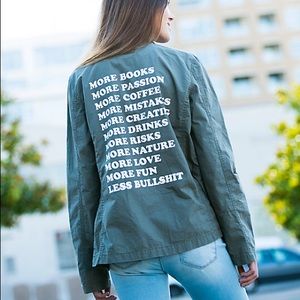 Jac Vanek Yes/No Army Jacket